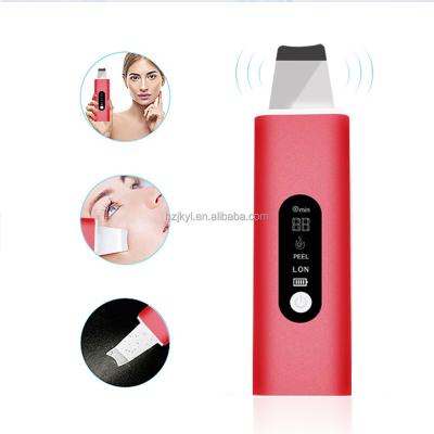 China Portable Electric Skin Peeling Machine Sonic Face Cleaning Spatula Ultrasonic DEEP CLEANING Electric Facial Dead Scrubber for sale