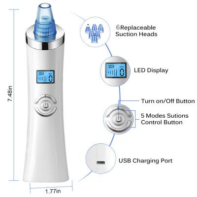 China Other Hot Selling Blackhead Suction Beauty Equipment Speed ​​Control LED Display Blackhead Instrument for sale