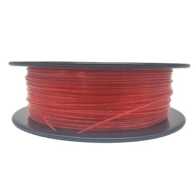 China FDM 3D printer Different color glitter 1.75mm filament 3d pla color pla 1kg glitter transparent black red blue glitter filament zu verkaufen