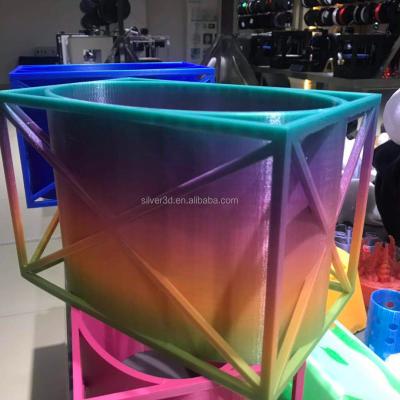 China Rainbow Gradient 3d Printer Filament Rainbow Filament Pla 175 1kg for sale