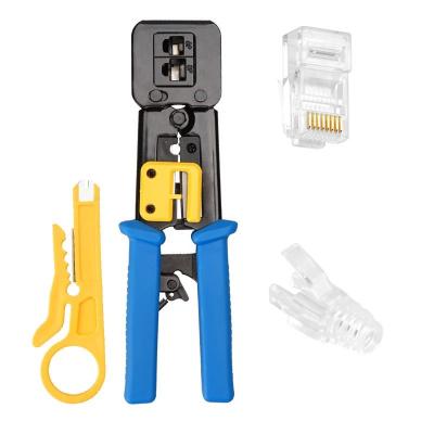 China Tool Connectors Aircraft Box Through Hole RJ45 Network Clamp Combination Network Kit Home Kit ManualRj45 Crimp Tool for sale