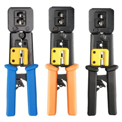 China Tool Connectors 376 Through-hole RJ12 / RJ45 EZC Perforated Mesh Cable Pliersrj 45 Crimping Tool for sale