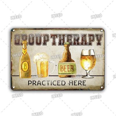 China Europe New Designs Retro Vintage Beer 20*30cm Metal Plaque Custom Metal Signs Tin Signs For Bar Decoracion for sale