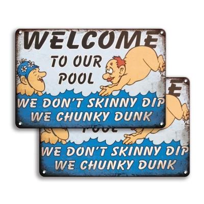 China Europe 2020 Funny New 30*40cm Retro Vintage Antique Metal Signs Tin Signs For Wall Hanging Decoration for sale