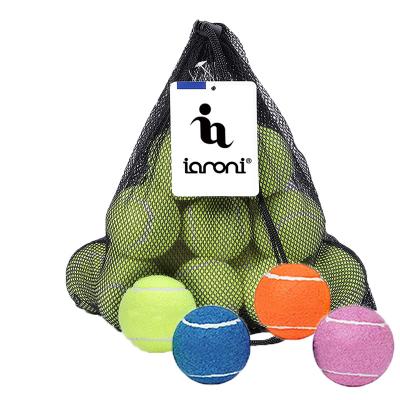 China Promotional Multicolor Custom Printed Synthetic Fiber China Suppliers Tennis Balls Training for sale