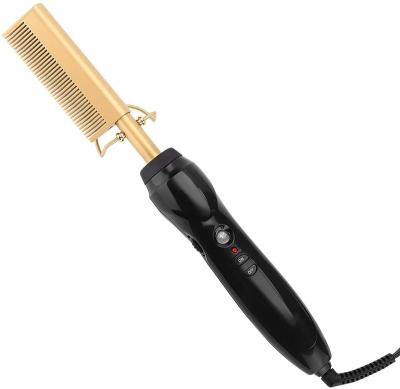 China For Home Use Professional Comb High Heat Straightener Pressing Electric Hot Comb Electric Hair Straightener for sale