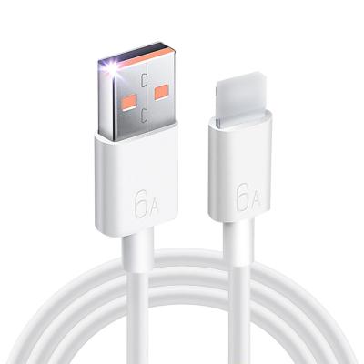 China Fast Charging USB To Light Up Data Cable For iPhone Custom Size 1M USB Cable Charging 6A Super Fast Charging USB Lighting Cable For iPhone Fast Charging Cable for sale