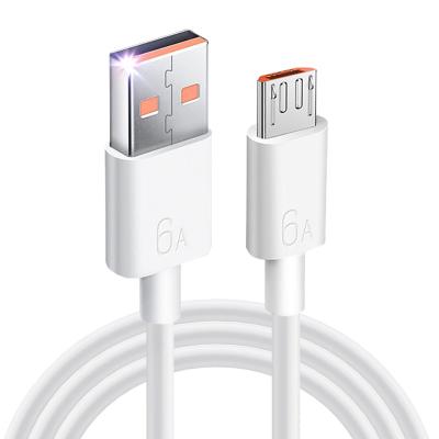 China Popular New Products 1M 3ft Band High Speed ​​6A Mobile Phone Cables USB Fast Charging Micro Data Cable For Android Phone for sale