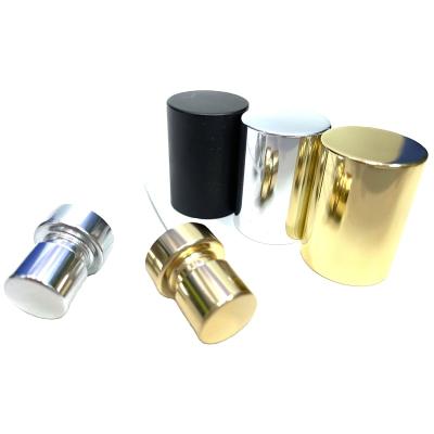 China Non Spill Supply Kinds Of Customized Metal Zamak Perfume Cap Oxidation Perfume Aluminum Screw Caps for sale