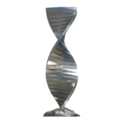 China Hand-carved Stainless Steel Abstract Sculpture for Modern Outdoor Spaces for sale