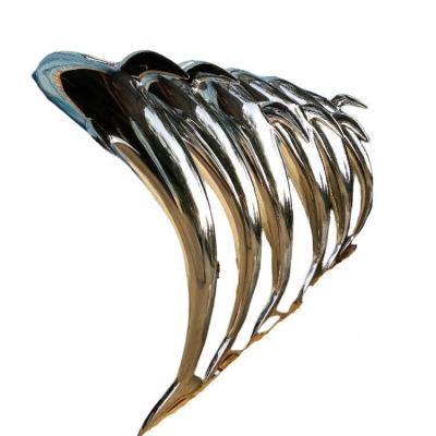 China Customized Outdoor Stainless Steel Dolphin Sculpture Perfect for Hotel Decoration for sale