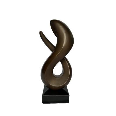 China Modern Style Garden Abstract Sculpture Polished Stainless Steel in Number 8 Shape for sale