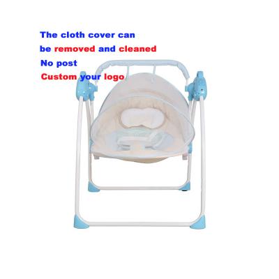 China Eco-friendly Swing Bed Baby Chair Cradle 105 Swing Baby Materials Baby Bouncer Electronic Baby Bouncer Chair for sale