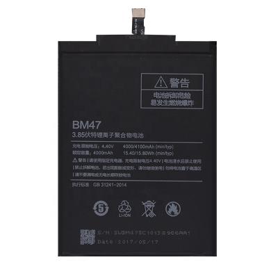 China BM47 Mobile Phone Replacement Battery For redmi bm47 3 3S 3X 4X Redmi 3 pro phone batteries 4000mAh for sale