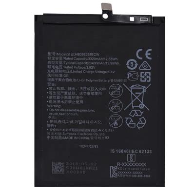 China New 3400mAh Mobile Phone Replacement Mobile Phone Battery HB396285ECW For P20 Honor10 for sale