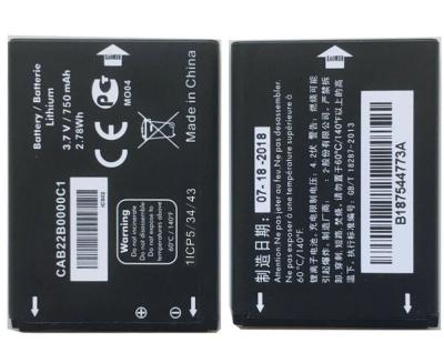 China CAB22B0000C1 Mobile Phone Battery 750mAh For Alcatel One Touch OT-665 OT-665X OT-356 for sale