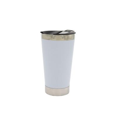 China 650ml Capacity Super Sustainable Stainless Steel Beer Mug For Easy Handling With Lid for sale