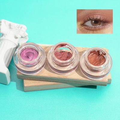 China Waterproof Individual 3 Color Vegan Cruelty Circulation Shimmer Eyeshadow Gel Mermaid Jelly Eyeshadow for sale