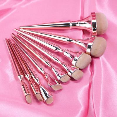 China Hot-selling Rose Gold Make Up Cosmetic Smudge Brush 2022 Professional Plating Brushes Makeup Soft Set Brush for sale