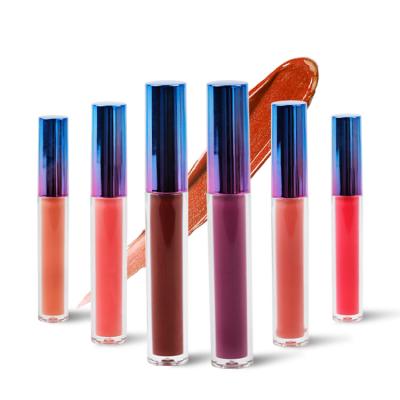 China Custom Logo Wholesale Matte Lip Gloss OEM 2.5ml 6 Colors Waterproof Lip Gloss Private Label for sale