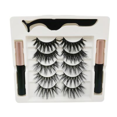 China Long Lashes3d Natural Wholesale Eyelashes 25mm Magnetic Mink Eyelashes Vendor for sale