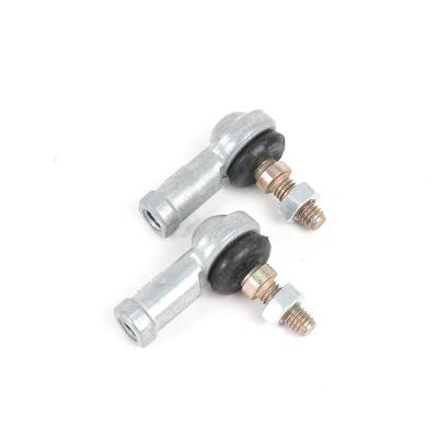 China Auto High Intensive CNC Parts 1020 White Galvanized Carbon Steel Ball Joint Link Rod End For Bent Linkage for sale