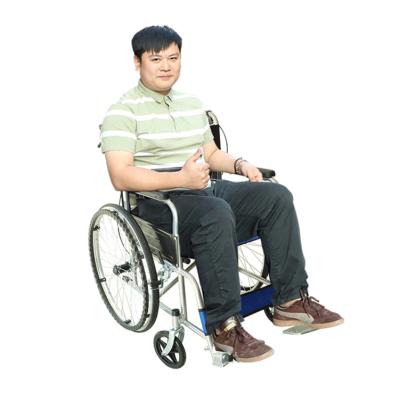 China Convenient Medical Supplies Foldable Portable Manual Brake Aluminum Manual Wheelchair for sale