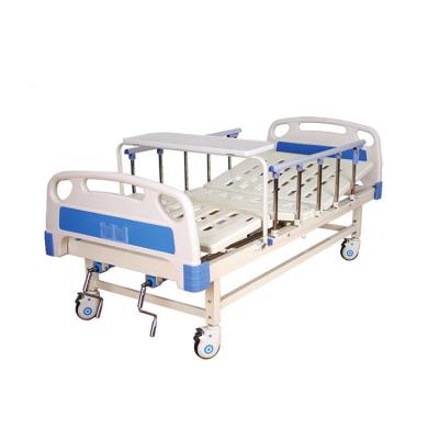 China Simple Manual Mesh Hospital Bed Manual Hospital Bed Furniture 2 Cranks for sale