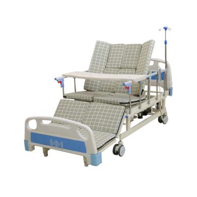 China Clinic Hospital Bed Manufacturer 3 Motor Five Function Folding Electric Hospital Home Care Bed for sale