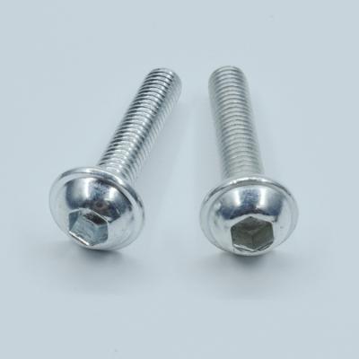 China Stable Silver Stainless Steel Allen Button Dome Head Hex Socket Screw Round Head Bolts Mushroom Head Bolt for sale