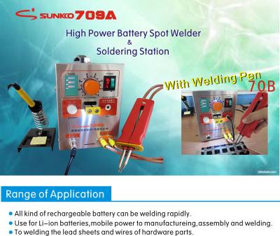 China Other NEW SUNKKO 709A S709A High Power Battery Spot Welder Soldering Station with Universal Soldering Pen for sale