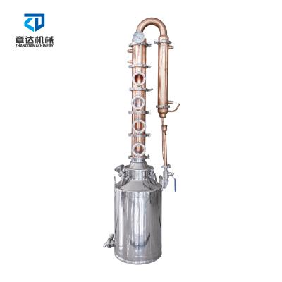 China food & Beverage Factory 100L Gin Whiskey Still Home Alcohol Distiller Alembic Liquor Distillery Equipment Mini for sale