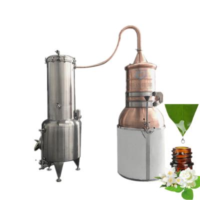 China 200L 500L Farms Lemongrass Oil Extraction Machine Steam Distillation Herb Essential Oil Distiller for sale