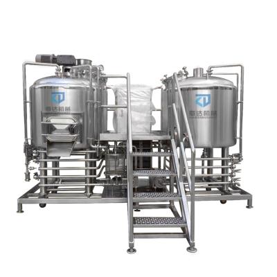 China food & Beverage Factory Project Craft Beer Brewing Equipment Stainless Steel Factory Customized Turnkey Brewery for sale