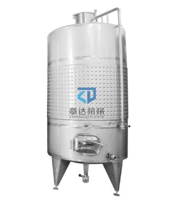 China High quality dimple jacket fermenter hotels wine bottom fermentation machine conical stainless steel wining tank for sale