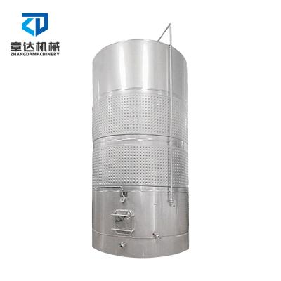 China Hotels Fermenting Biological Tank 5000L 304 / 316L Reactor Wine Fermenter for sale