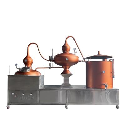 China Automatic Factory 200L 400L Wine Distillation Machine Cognac Charente Pot Still Fine Brandy Distiller Still for sale