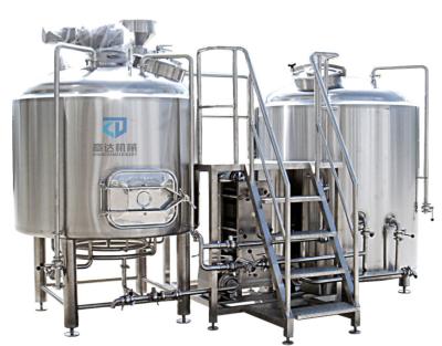 China food & Beverage factory brewery stainless steel beer fermentation machine craft beer brewery equipment turnkey project 500L 1000L for sale