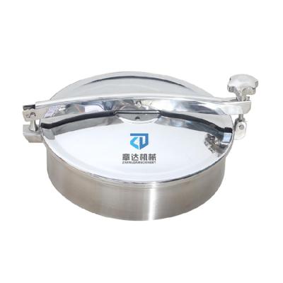 China Ss304/316 Stainless Steel Tank DN150 DN500 DN600 Quik- First Round Manway Manhole Cover for sale