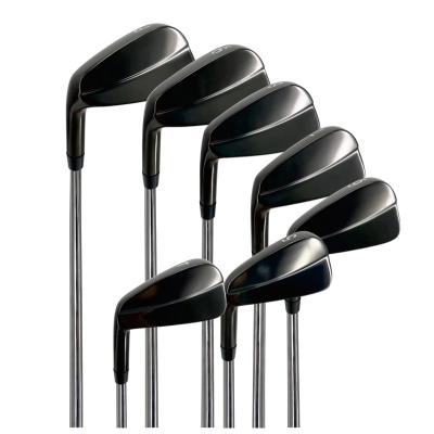 China Steel OEM High Quality Iron Set of Golf Clubs with CNC Milled Face Customized Logo  Stainless steel Left Handed for sale