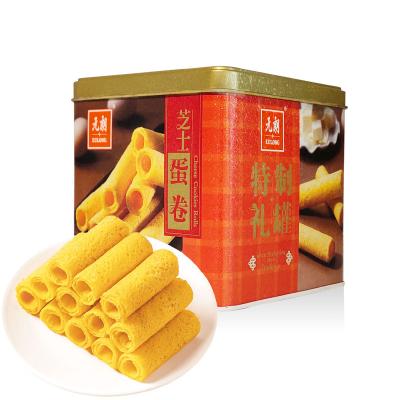 China Low-CARB Best Price Chinese Food 209g Cheese Wafer Rolls Cookies and Biscuits Factory for sale