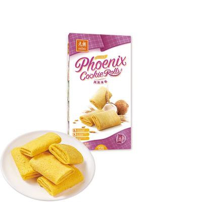 China Low-CARB Factory Supply Best Price 132g Phoenix Cookie Easy Rolls Birthday Cookies Wafer Rolls for sale