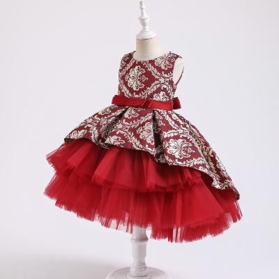 China 2021 New Hot Sale Kids Baby Princess Bridal Dresses Washable Hot Popular Party Wear Cute Evening Dresses for sale