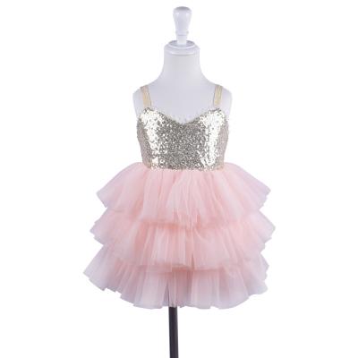 China Princess washable soft sequin dress pungent multi-layer cake topper dresses little kids girls tutu for sale