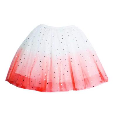 China Wholesale Kids Anti-wrinkle Sequin Tutu Skirt Stage Performance Ballet Costume Babies Glitter Tulle Skirt for sale