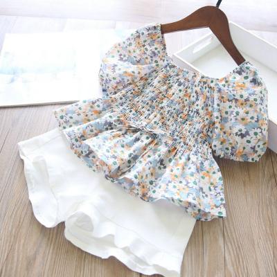 China Cotton /Polyester Bear Chef Girls Clothing Sets Summer Kids Skirt 2PCS Set Kids Clothing for sale