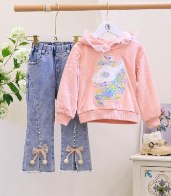 China Wholesale Casual Girls Summer Set Kids Autumn Baby Set Two Piece Set Girls Clothes for sale