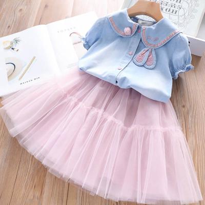 China Wholesale casual boutique summer set 2 pieces sleeveless short 2021 little girls sets short sets for little girls for sale