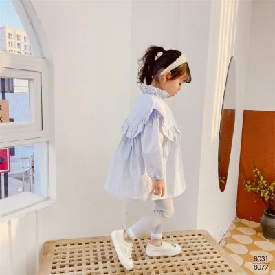 China Wholesale Breathable Kids Clothes Turn-down Collar Babies Long Sleeve Top Blouse Kids Shirt Girl Blouse for sale