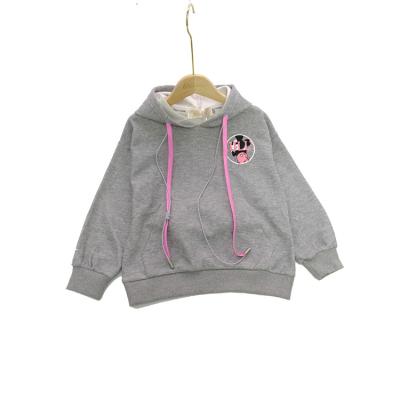 China 2021 Gray Girls Hoodies Autumn Casual Sweatshirt Pullover Designer Girls Hoodie Custom Anti-shrink Streetwear for sale